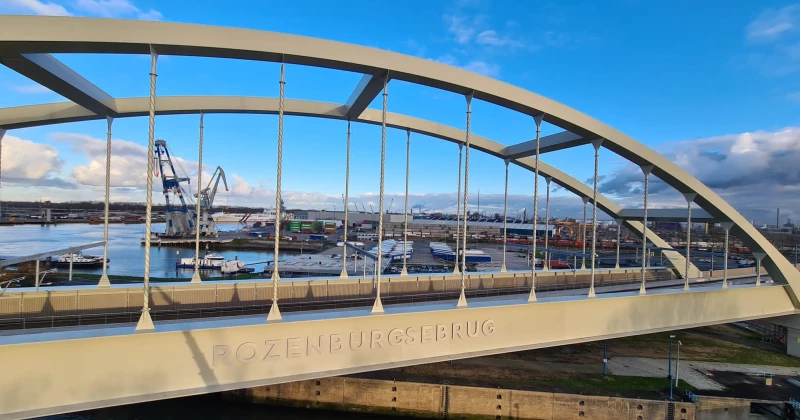 RVS BRUGBELETTERING PORT OF ROTTERDAM - HOEKMAN RVS