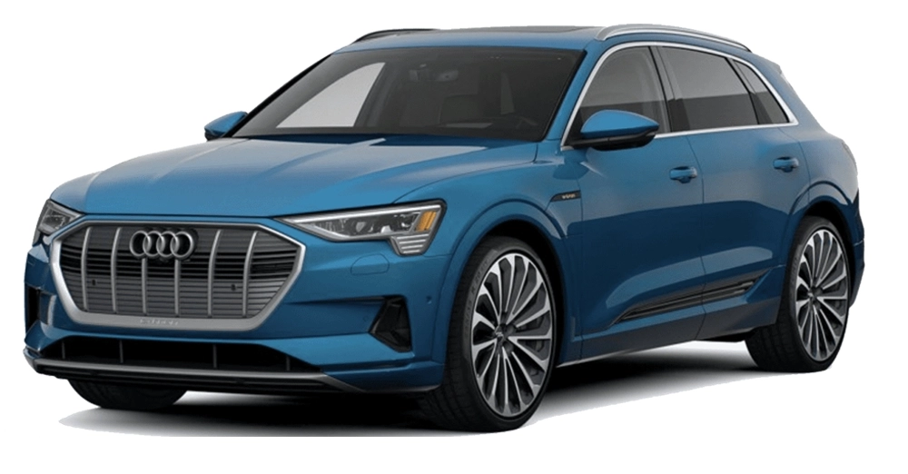 Audi E-tron met alu raamstrips